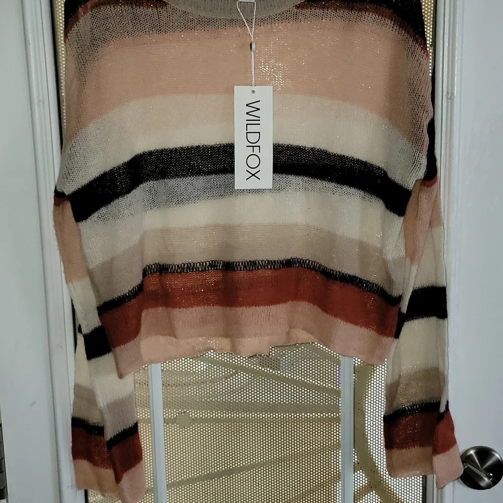 Wildfox Women's Multicolor Striped Sweater - Picture 1 of 4